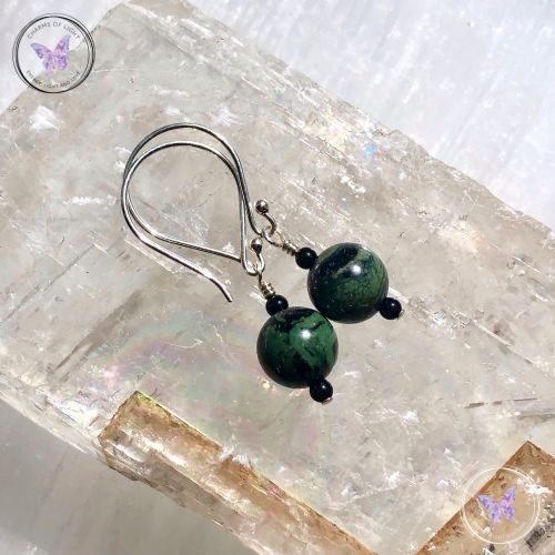 Kambaba Jasper & Onyx Earrings